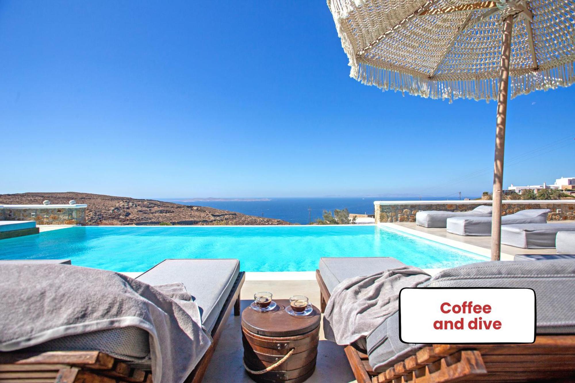 Villa Panamera Mykonos, Private Heaven, Supreme View! Fanari  Buitenkant foto