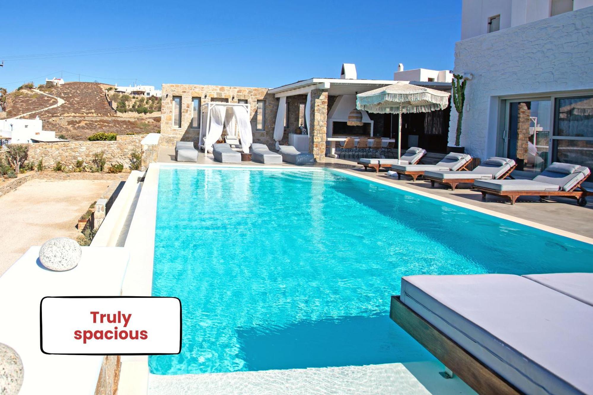 Villa Panamera Mykonos, Private Heaven, Supreme View! Fanari  Buitenkant foto