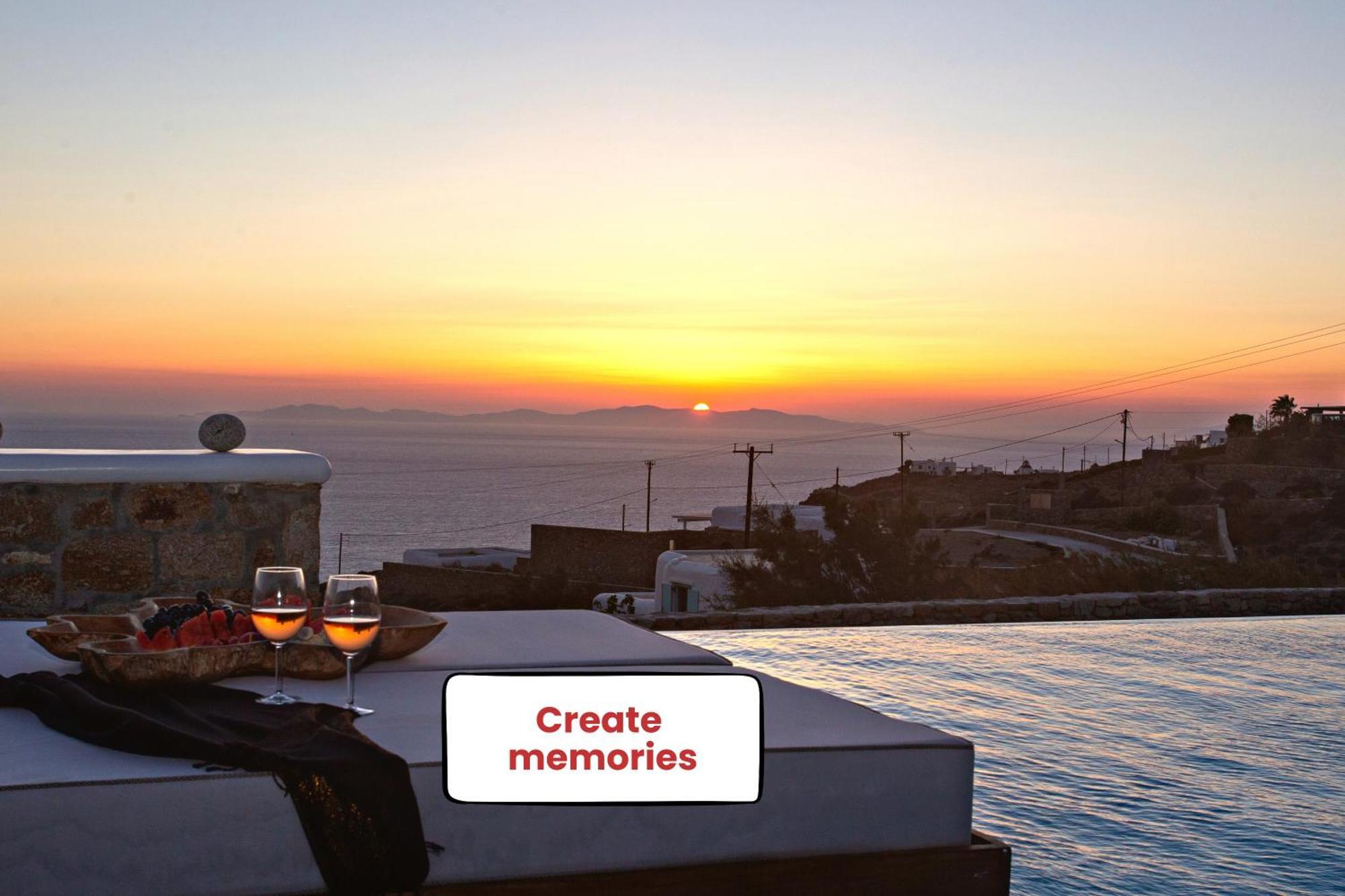 Villa Panamera Mykonos, Private Heaven, Supreme View! Fanari  Buitenkant foto