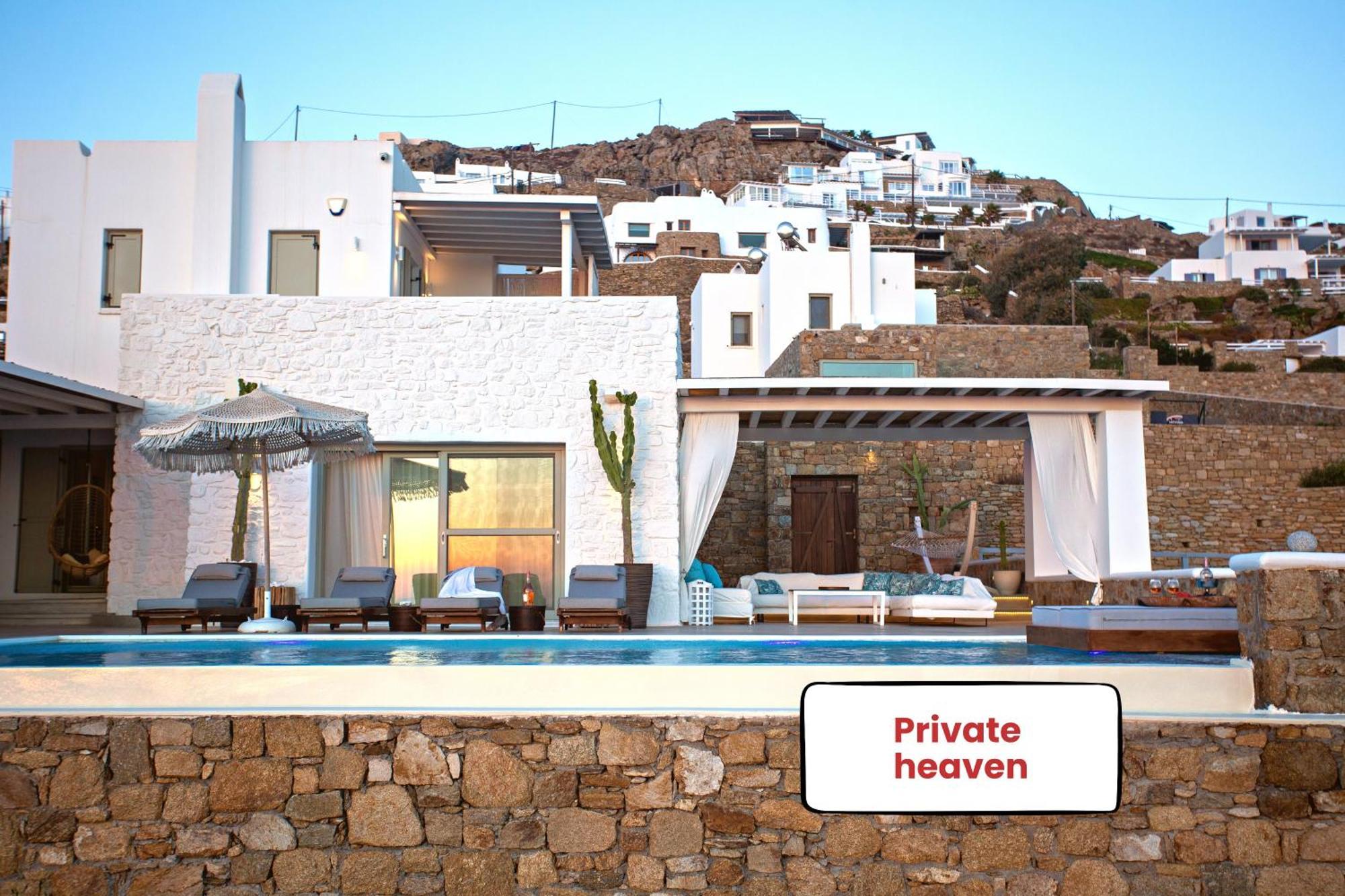 Villa Panamera Mykonos, Private Heaven, Supreme View! Fanari  Buitenkant foto