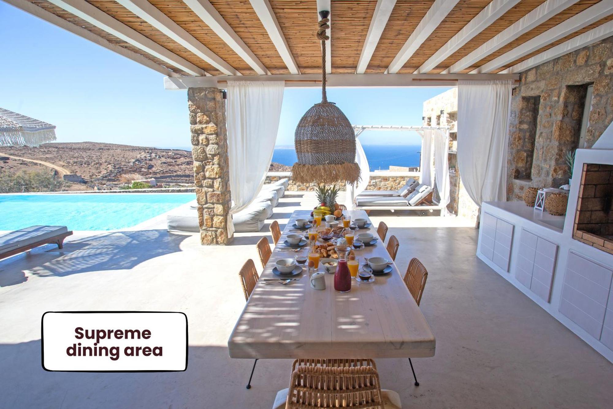 Villa Panamera Mykonos, Private Heaven, Supreme View! Fanari  Buitenkant foto